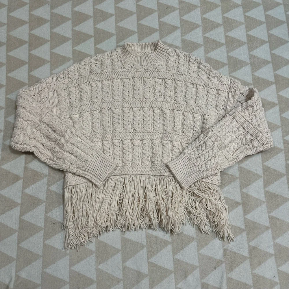 Tanya Taylor sally knit ivory sweater